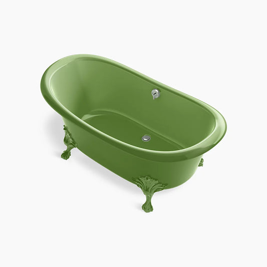 Kohler K-21000-PFG-34 Artifacts 66-1/8 In. X 32-1/2 In. Freestanding Bath In Fresh Green Fresh Green