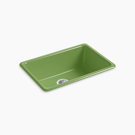 Kohler K-5708-34 Iron/Tones 27 In. Top-/Undermount Single-Bowl Kitchen Sink In Fresh Green