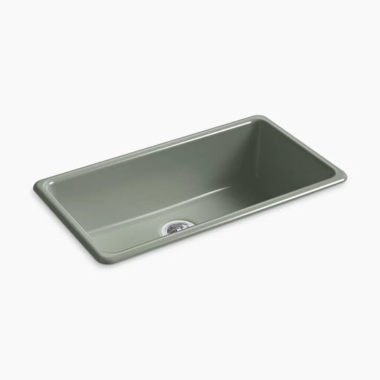 Kohler K-5707-42 Iron/Tones 33 In. Top-/Undermount Single-Bowl Kitchen Sink In Aspen Green