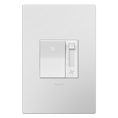 LEGRAND AAFN4S16AW4 ADORNE  Paddle Fan Speed Control Switch, White, with Microban