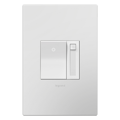 LEGRAND ADPD4FBL3P2W4 ADORNE  0-10V Paddle Dimmer, White, with Microban