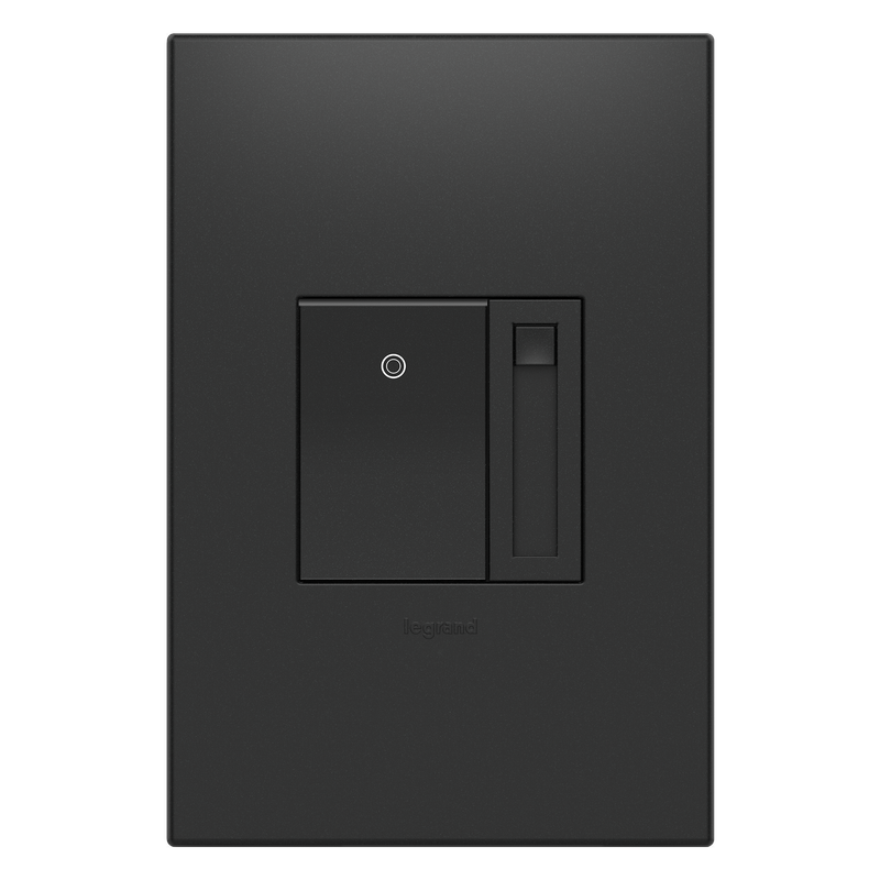 LEGRAND ADPD453LG2 ADORNE  450W CFL/LED Paddle Dimmer, Graphite, with Microban