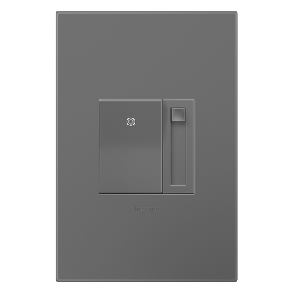 LEGRAND ADPD453LM2 ADORNE  450W CFL/LED Paddle Dimmer, Magnesium, with Microban