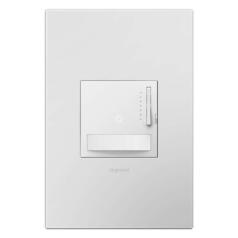 LEGRAND ADSM703HW2 ADORNE  700W Incandescent/Halogen Motion Sensor Dimmer, White, with Microban