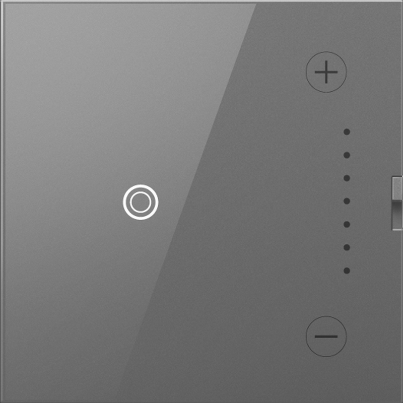 LEGRAND ADTH4FBL3PM4 ADORNE  0-10V Touch Dimmer, Magnesium, with Microban
