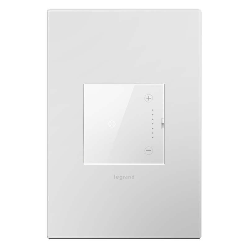 LEGRAND ADTH4FBL3PW4 ADORNE  0-10V Touch Dimmer, White, with Microban