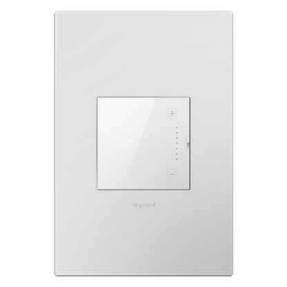 LEGRAND ADTH4FBL3PW4 ADORNE  0-10V Touch Dimmer, White, with Microban