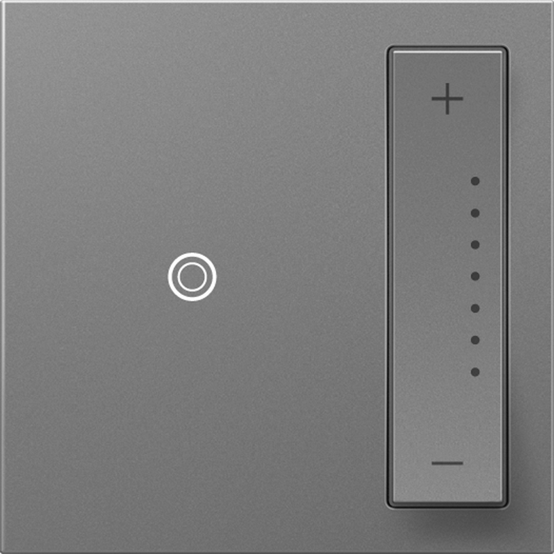 LEGRAND ADTP4FBL3PM4 ADORNE  0-10V sofTap Dimmer, Magnesium, with Microban