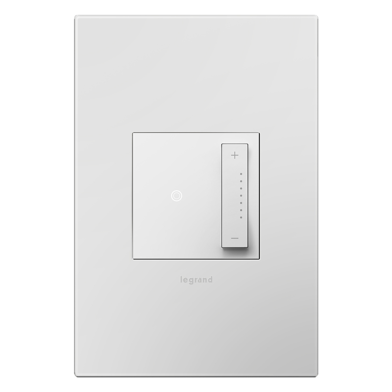 LEGRAND ADTP4FBL3PW4 ADORNE  0-10V sofTap Dimmer, White, with Microban