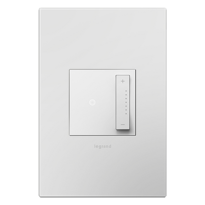 LEGRAND ADTP4FBL3PW4 ADORNE  0-10V sofTap Dimmer, White, with Microban