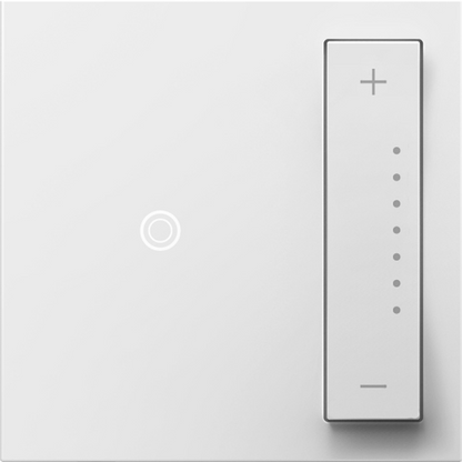 LEGRAND ADTP4FBL3PW4 ADORNE  0-10V sofTap Dimmer, White, with Microban