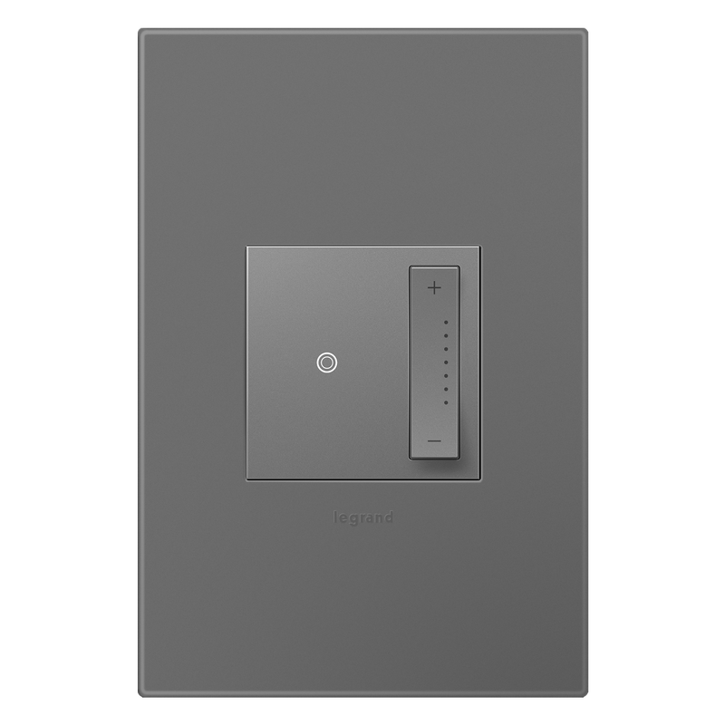 LEGRAND ADTP703TUM4 ADORNE  700W sofTap Tru-Universal Dimmer, Magnesium, with Microban