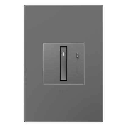 LEGRAND ADWR703TUM4 ADORNE  Whisper Tru-Universal Dimmer, Magnesium, with Microban