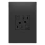 LEGRAND AGFTR2152G4 ADORNE  Tamper-Resistant 15A Duplex Self-Test GFCI Receptacles, Graphite