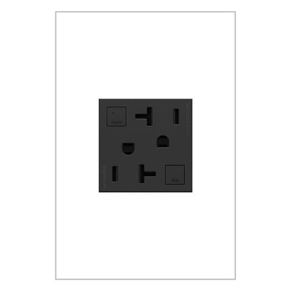 LEGRAND AGFTR2202G4 ADORNE  Tamper-Resistant 20A Duplex Self-Test GFCI Receptacles, Graphite