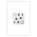 LEGRAND AGFTR2202W4 ADORNE  Tamper-Resistant 20A Duplex Self-Test GFCI Receptacles, White