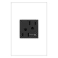 LEGRAND ARCH152G10 ADORNE  15A Tamper-Resistant Half-Controlled Outlet, Graphite