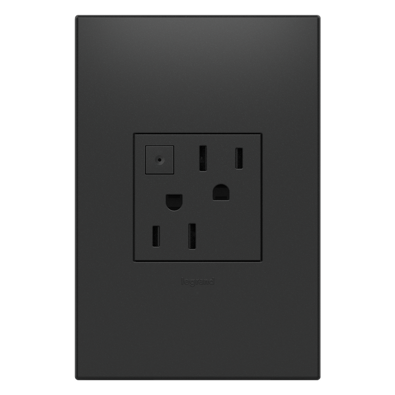 LEGRAND ARPS152G4 ADORNE  15A Energy-Saving On/Off Outlet, Graphite