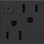 LEGRAND ARPS152G4 ADORNE  15A Energy-Saving On/Off Outlet, Graphite