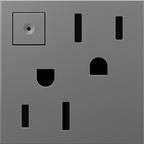 LEGRAND ARPS152M4 ADORNE  15A Energy-Saving On/Off Outlet, Magnesium
