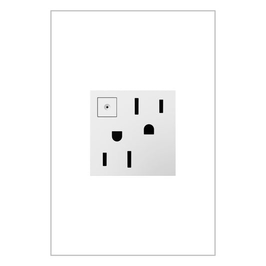 LEGRAND ARPS152W4 ADORNE  15A Energy-Saving On/Off Outlet, White