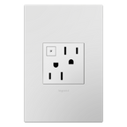 LEGRAND ARPS152W4 ADORNE  15A Energy-Saving On/Off Outlet, White