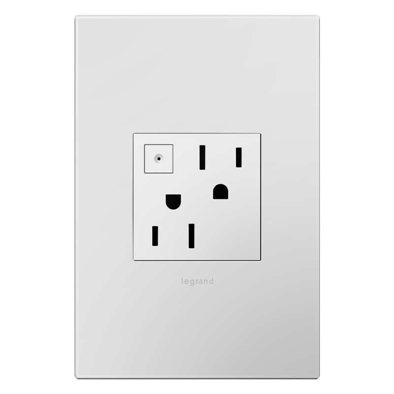 LEGRAND ARPS152W4 ADORNE  15A Energy-Saving On/Off Outlet, White