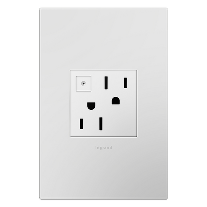 LEGRAND ARPS152W4 ADORNE  15A Energy-Saving On/Off Outlet, White