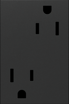 LEGRAND ARTR153G4 ADORNE  15A Dual Tamper-Resistant Plus-Size Outlet, Graphite