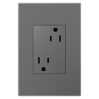 LEGRAND ARTR153M4 ADORNE  15A Dual Tamper-Resistant Plus-Size Outlet,Magnesium