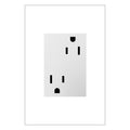 LEGRAND ARTR153W4 ADORNE  15A Dual Tamper-Resistant Plus-Size Outlet, White