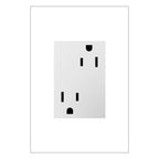 LEGRAND ARTR153W4 ADORNE  15A Dual Tamper-Resistant Plus-Size Outlet, White