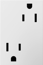 LEGRAND ARTR153W4 ADORNE  15A Dual Tamper-Resistant Plus-Size Outlet, White
