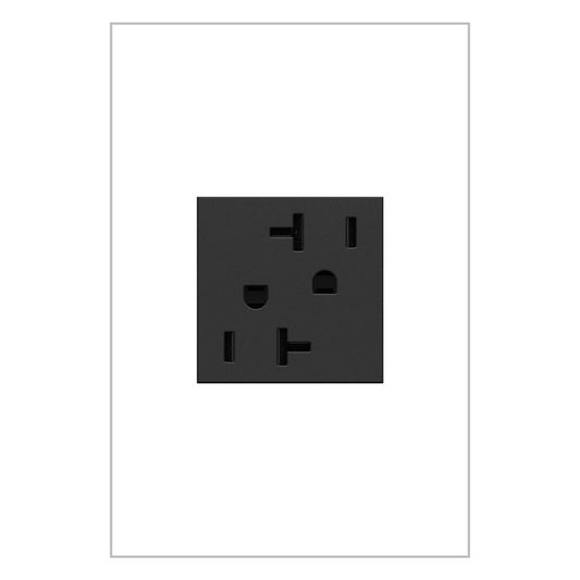 LEGRAND ARTR202G4 ADORNE  20A Dual Tamper-Resistant Outlet, Graphite