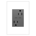 LEGRAND ARTRUSB15PD30M4 ADORNE  15A Tamper-Resistant Ultra-Fast Plus Power Delivery USB Type-C/C Outlet, Plus-Size, Magnesium