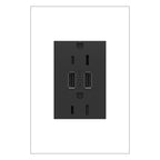 LEGRAND ARTRUSB153G4 ADORNE  Dual-USB Outlet , Graphite