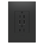 LEGRAND ARTRUSB153G4 ADORNE  Dual-USB Outlet , Graphite