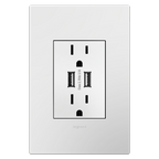LEGRAND ARTRUSB153W4 ADORNE  Dual-USB Outlet , White
