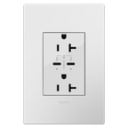LEGRAND ARTRUSB20PD30W4 ADORNE  20A Tamper-Resistant Ultra-Fast Plus Power Delivery USB Type-C/C Outlet, Plus-Size, White