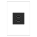 LEGRAND ARUSB2AA6G4 ADORNE  Ultra-Fast USB Type-A/A Outlet Module, Graphite