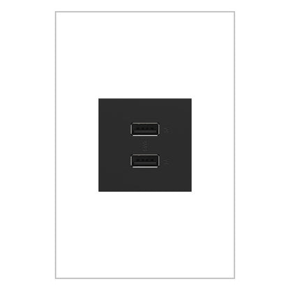 LEGRAND ARUSB2AA6G4 ADORNE  Ultra-Fast USB Type-A/A Outlet Module, Graphite