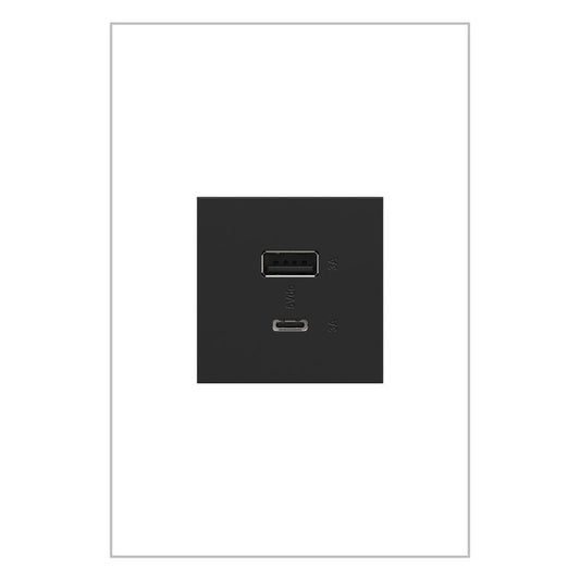 LEGRAND ARUSB2AC6G4 ADORNE  Ultra-Fast USB Type-A/C Outlet Module, Graphite