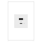 LEGRAND ARUSB2AC6W4 ADORNE  Ultra-Fast USB Type-A/C Outlet Module, White