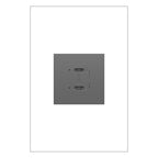 LEGRAND ARUSB30PDM4 ADORNE  Ultra-Fast Plus Power Delivery USB Type-C/C Outlet Module, Magnesium