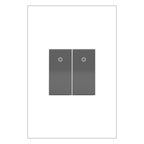 LEGRAND ASPD1531M277 ADORNE  277V Paddle Switch, Half-Size, Magnesium, with Microban