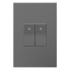 LEGRAND ASPD1531M4 ADORNE  Paddle Switch, Half-Size, Magnesium, with Microban