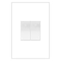 LEGRAND ASPD1531W277 ADORNE  227V Paddle Switch, Half-Size, White, with Microban