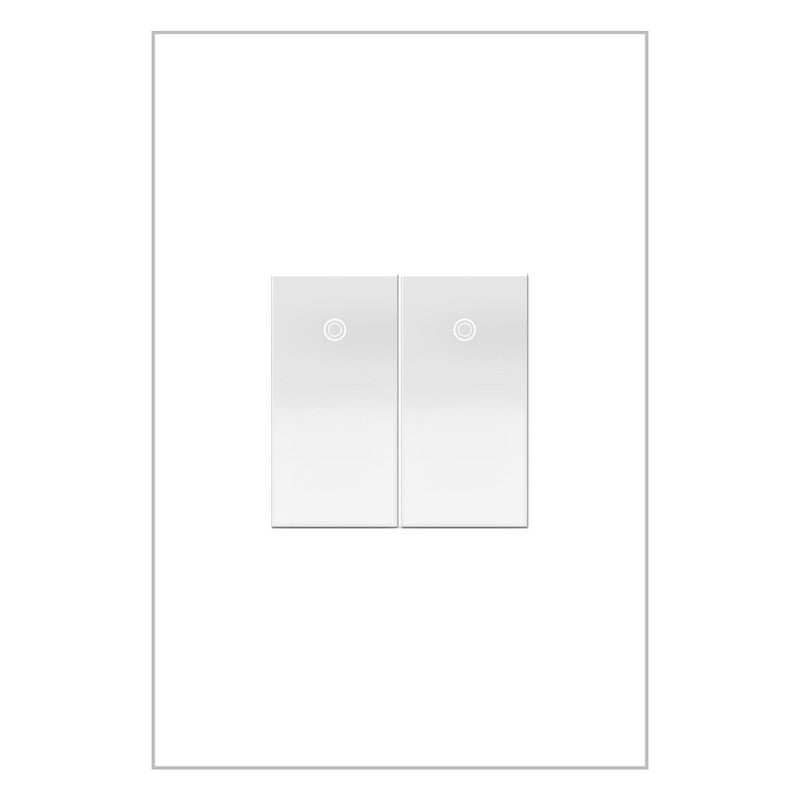 LEGRAND ASPD1531W277 ADORNE  227V Paddle Switch, Half-Size, White, with Microban