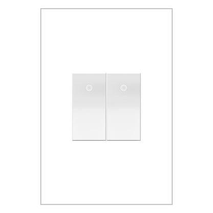 LEGRAND ASPD1531W277 ADORNE  227V Paddle Switch, Half-Size, White, with Microban