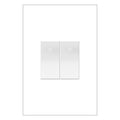 LEGRAND ASPD1531W4 ADORNE  Paddle Switch, Half-Size, White, with Microban